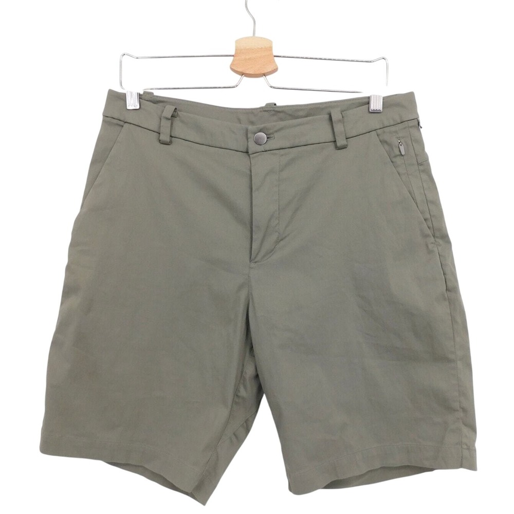 Lululemon Mens Shorts Size 32 Commission Slim‎ *Chino 9"Golf Casual